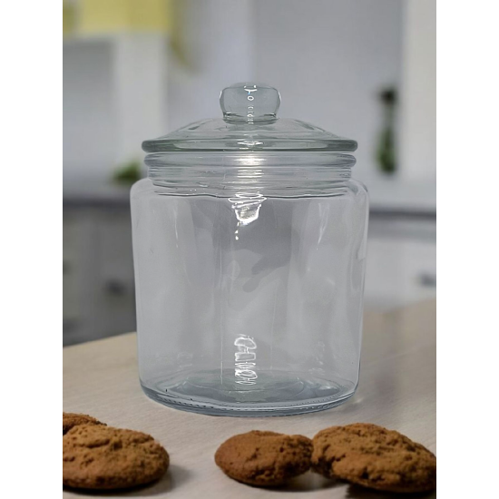 Pojemnik szklany słój hermetyczny 1l Ciacho