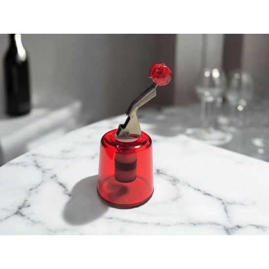 Korek wielorazowy z kapturkiem i otwieraczem *6354