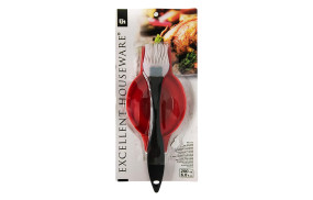 Miska plastikowa z silikonowym pędzelkiem 200ml *7131