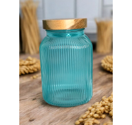 Sloik z drewnianym wieczkiem TURKUS 2,0l *5448