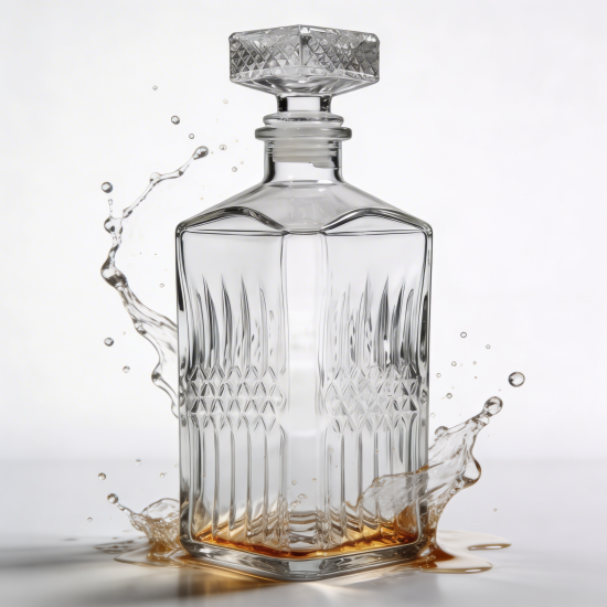 Karafka szklana zdobiona 0,5l 500ml *3504 Karafka szklana zdobiona 0,5l 500ml *3504