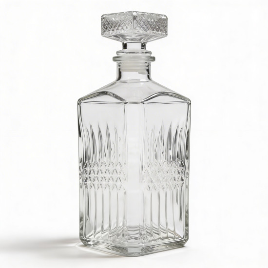 Karafka szklana zdobiona 0,5l 500ml *3504 Karafka szklana zdobiona 0,5l 500ml *3504