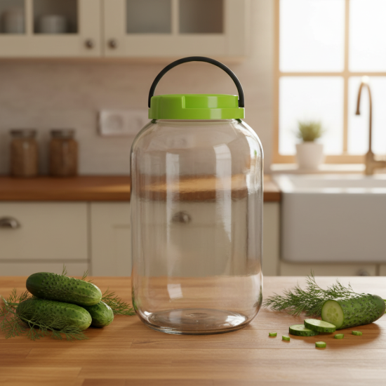 Słoik 4,25l + wieczko plastikowe Słoik 4,25l + wieczko plastikowe