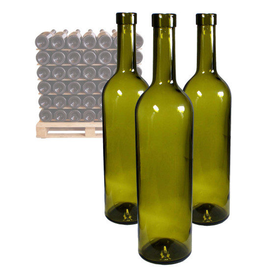 Butelka na wino Oliwka 0,75L - paleta 1120 szt. Butelka na wino Oliwka 0,75L - paleta 1120 szt.