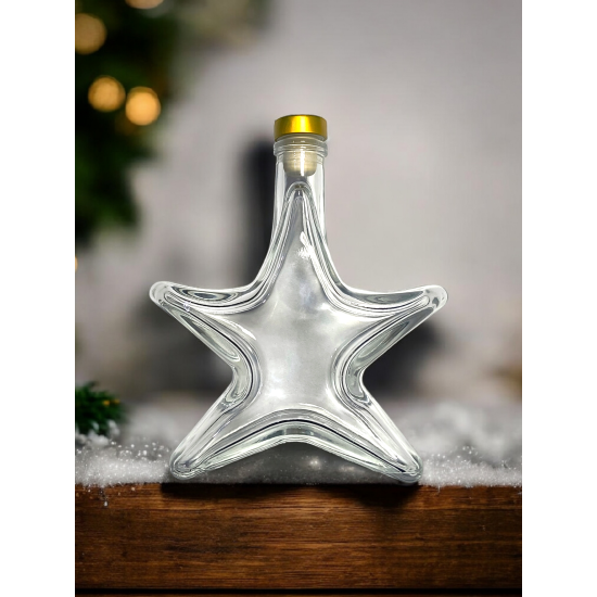 Butelka gwiazdka 0,2l 200ml butelka na prezent święta +korek *8271