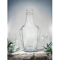 Butelka SZKLANA BONAPARTE 0,25l 250ml butelka na prezent *8257