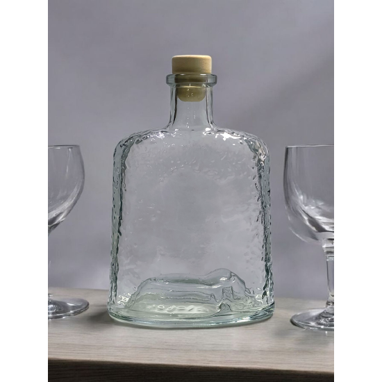 Butelka szklana LODOWA 500ml 0,5l PŁASKA +korek *7960 Butelka szklana LODOWA 500ml 0,5l PŁASKA +korek *7960