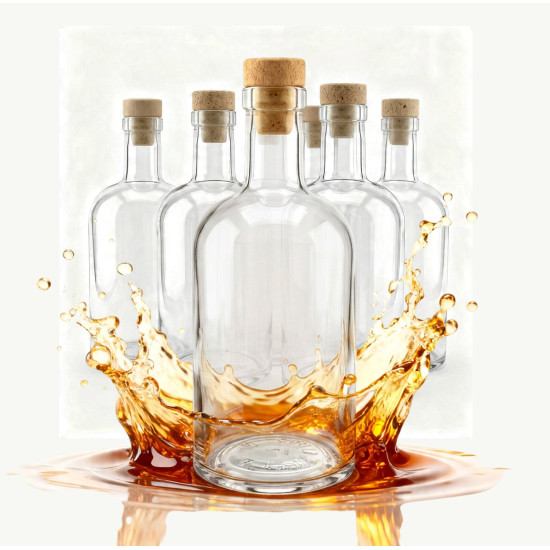 Butelka szklana Tadek 0,5l 500ml - 5szt *2934 Butelka szklana Tadek 0,5l 500ml - 5szt *2934