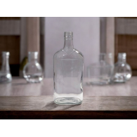 Butelka piersiówka 0,5l płaska +zakrętka