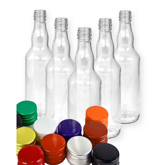 Butelka monopolowa 0,5l z zakrętką - 10 szt.