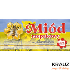 Etykieta pszczelarska - 100 szt. Wzór 3
