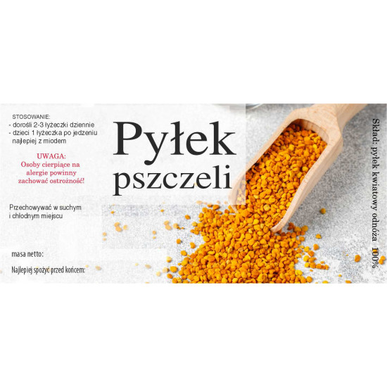 Etykieta pszczelarska - 100 szt. Wzór 45