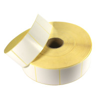 Etykiety samoprzylepne białe 50X55mm + GRATIS