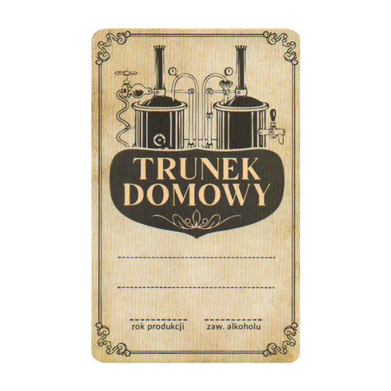 Etykiety  samoprzylepne "Trunek domowy" Mix 3 wzory - 10szt