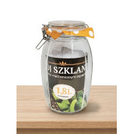Słoik 1,8 L z zamknięciem Hermetycznym