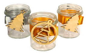 Świateczny Świecznik - Słoik - Nowoczesny Desing!