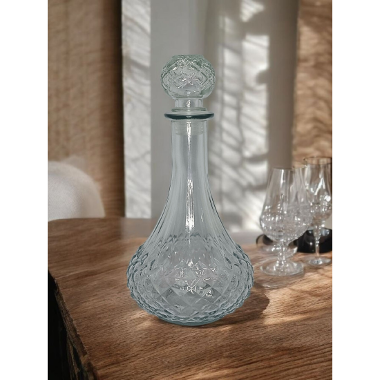 Karafka szklana dekoracyjna 0,8L 800ml *6536