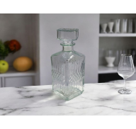 Karafka szklana zdobiona 0,855l 855ml *5483