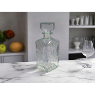 Karafka szklana zdobiona 0,855l 855ml *5483