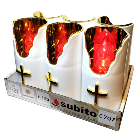 Wkład elektroniczny led Świeca C707 125mm Subito