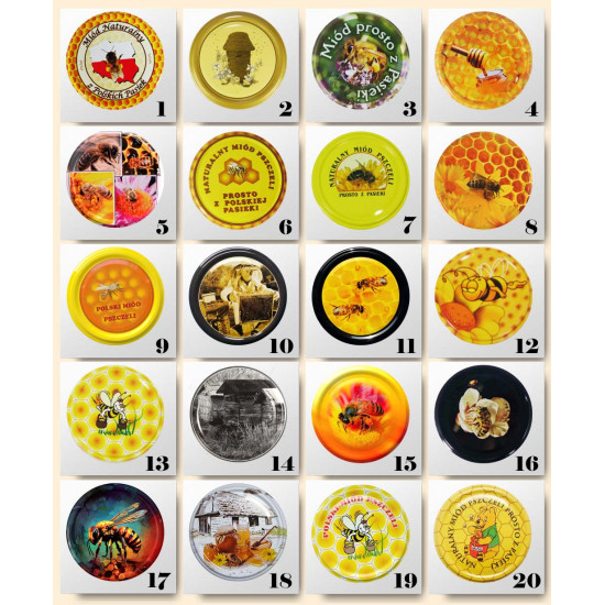 Słoik 0,815L 815ml + wieczka różne rodzaje - paleta 1264 szt.