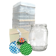 Słoik 0,72L 720ml Christel - paleta 1344 szt. + wieczko litografia