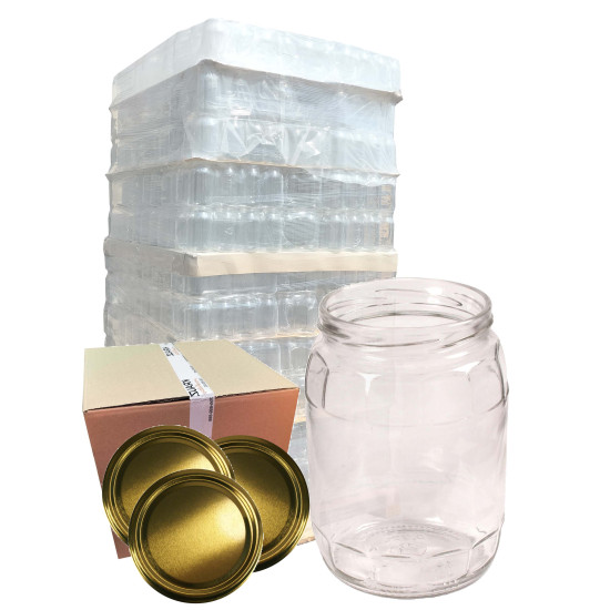 Słoik 0,72L 720ml Christel - paleta 1344 szt. + wieczko złote