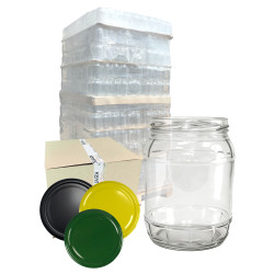 Słoik 0,72L 720ml Christel - paleta 1344 szt. + wieczko kolor