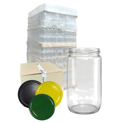 Słoik 0,72L 720ml  Franko - paleta 1344 szt. + wieczka kolor