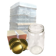 Słoik 0,72L 720ml  Franko - paleta 1344 szt. + wieczka złote