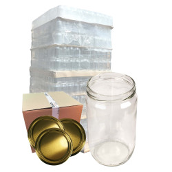 Słoik 0,72L 720ml  Franko - paleta 1344 szt. + wieczka złote
