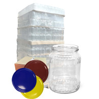 Słoik 0,72L - paleta 1344 szt. + wieczko kolor