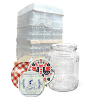 Słoik 0,72L - paleta 1344 szt. + wieczko litografia/folk