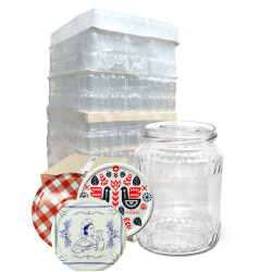 Słoik 0,72L - paleta 1344 szt. + wieczko litografia/folk