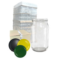 Słoik 0,815L 815ml + wieczko kolor - paleta 1264 szt.