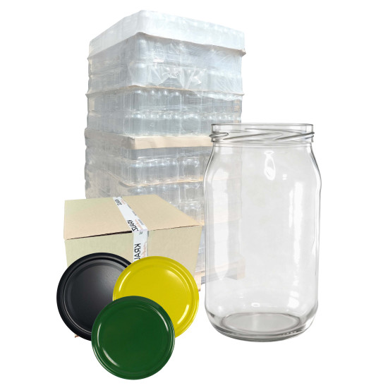 Słoik 0,815L 815ml + wieczko kolor - paleta 1264 szt.