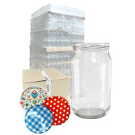 Słoik 0,815L 815ml + wieczko litografia- paleta 1264 szt.
