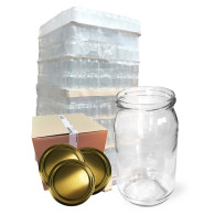 Słoik 0,815L 815ml + wieczko złote - paleta 1264 szt.
