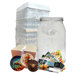 Słoik 0,9L 900ml slim - paleta 1056 szt. +wieczka +etykiety pszczelarskie