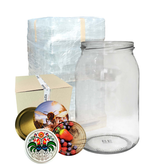 WIECZKO ZA 10 GROSZY + Słoik 0,9L 900ml Slim - półpaleta 432 szt.