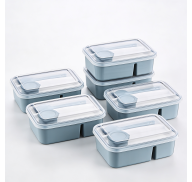 Pojemnik LunchBox 920ml +sztućce, pojemnik na sos *8522