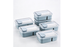 Pojemnik LunchBox 920ml +sztućce, pojemnik na sos *8522