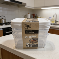 POJEMNIK NA ŻYWNOŚĆ FESTIVA KOMPLET 3 SZTUK 275ml ZESTAW MIX *6160