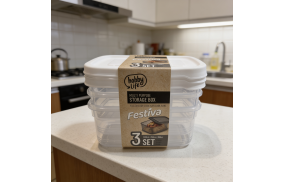 POJEMNIK NA ŻYWNOŚĆ FESTIVA KOMPLET 3 SZTUK 275ml ZESTAW MIX *6160