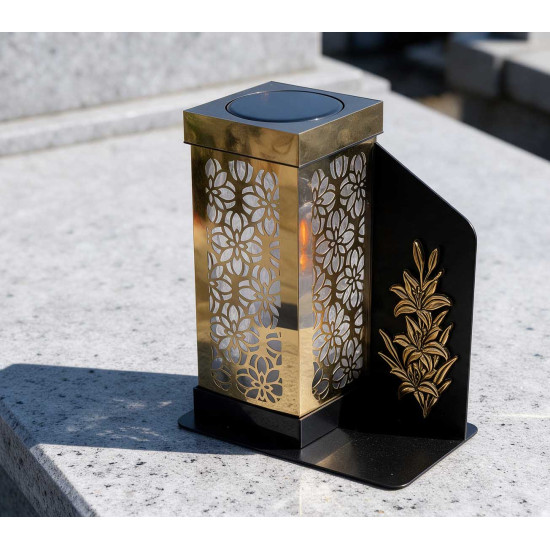 Znicz solarny A1 GD Paris złoty *8272 Znicz solarny A1 GD Paris złoty *8272