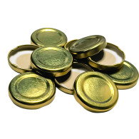 Wieczko fi 43 złote klik - 10 szt.