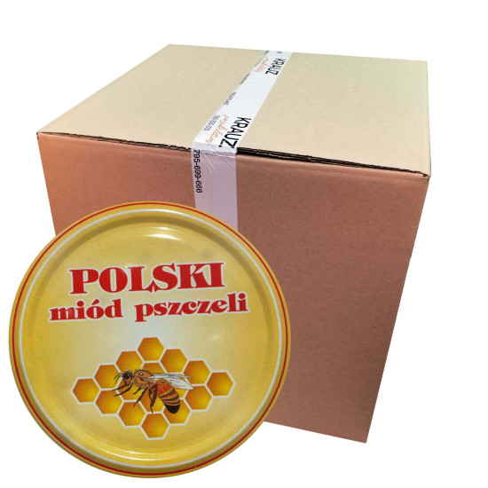 Wieczko fi 82 pszczoła wzór 25 - 660 szt. karton