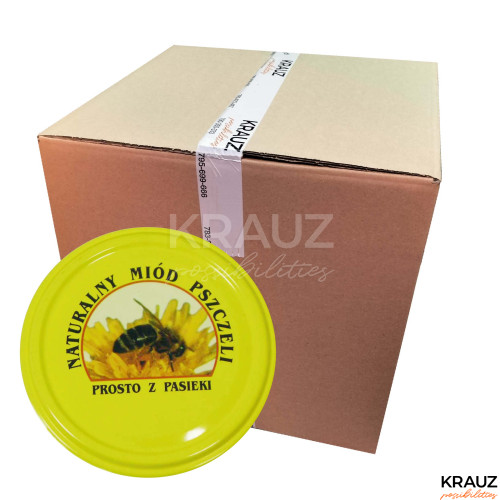Wieczko fi 66 pszczoła wzór 1 - 1100szt. karton