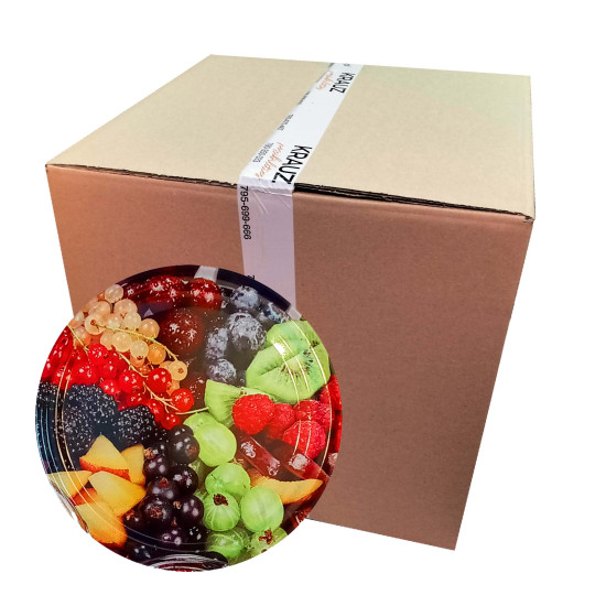 Wieczko fi 82 owoce wzór 29 - 660szt. karton Wieczko fi 82 owoce wzór 29 - 660szt. karton