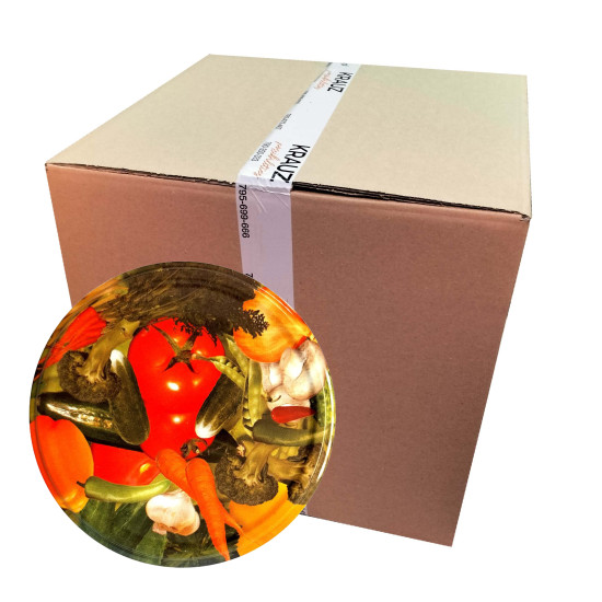  Wieczko fi 82 warzywa wzór 33 - 750szt. karton